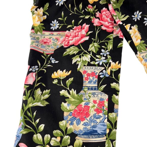 Talbots Women's Floral Print Wide Leg Pants Size 10 Novelty Print Vintage y2k li - Picture 2 of 10